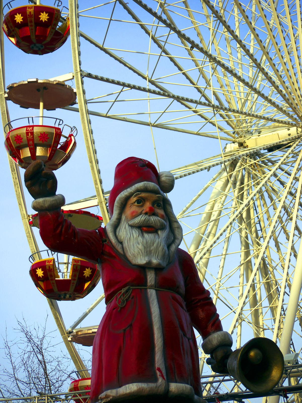 Riesenrad-Weihnachtsmann